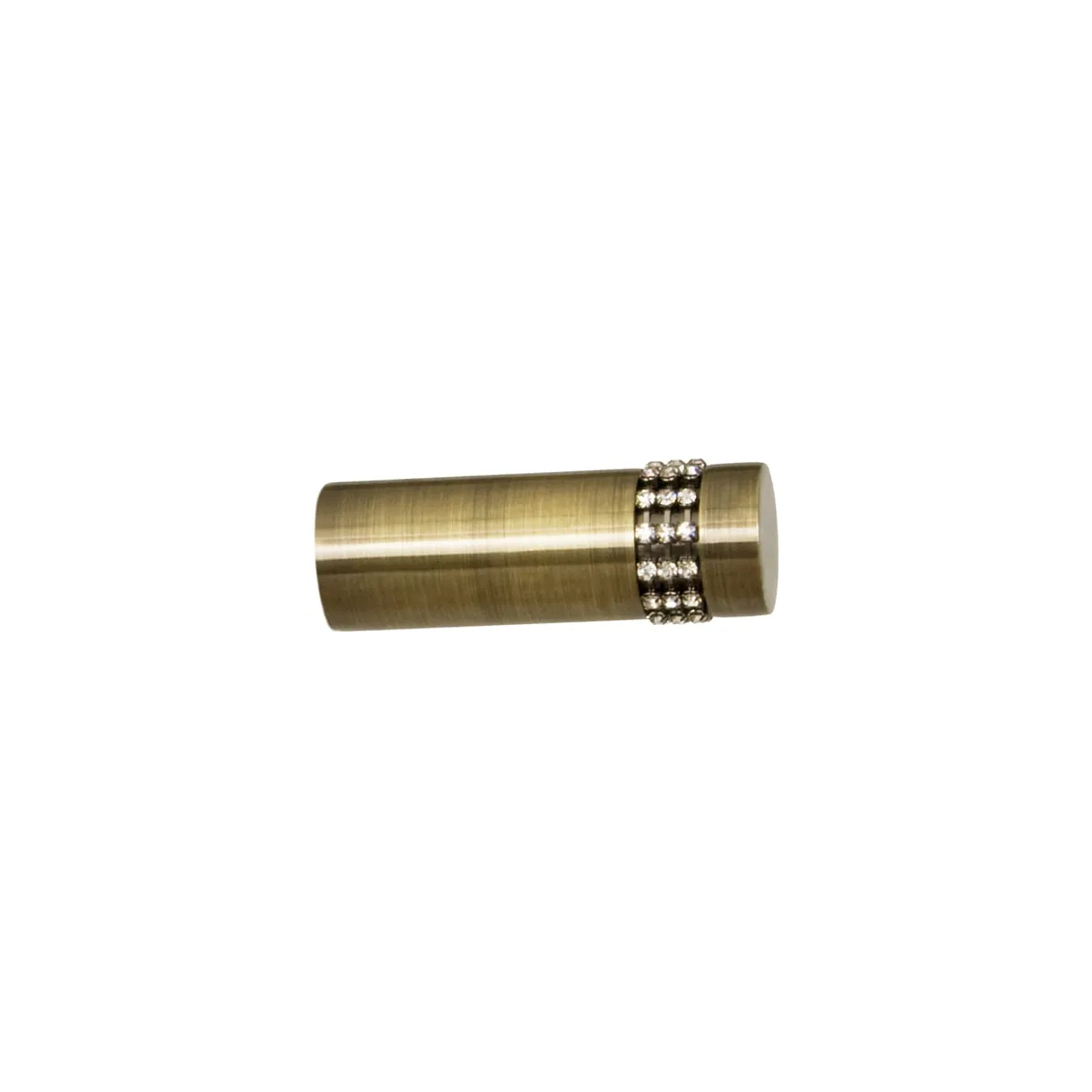 Końcówka karbonado do rurek karnisza 19 mm antyczne złoto - 1