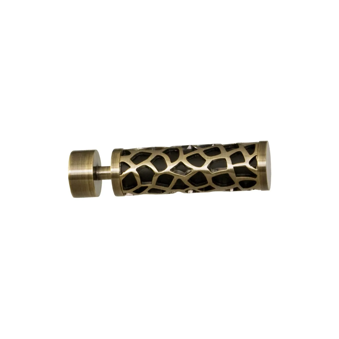 Końcówka manru do karnisza rurowego 19 mm mosiądz - 1