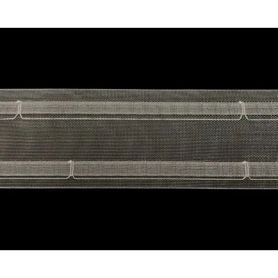 Taśma fala do firan i zasłon szerokość 75 mm, szerokość 7.5 cm, taśma WAVE biała - drugi gatunek - 1