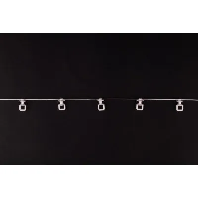 Ślizg na sznurku UNI fala 4,5 cm biały - 2