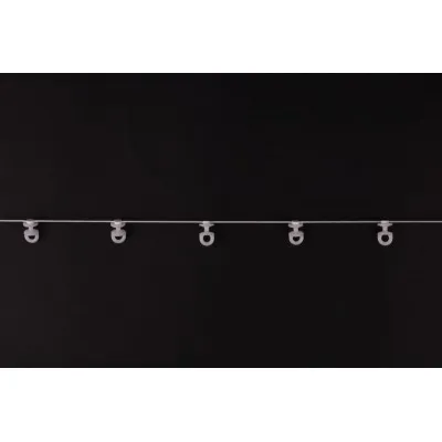 Ślizg na sznurku UNI obrotowy fala 6 cm biały - 2