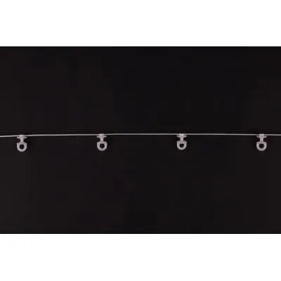Ślizg na sznurku UNI obrotowy fala 8 cm biały - 2