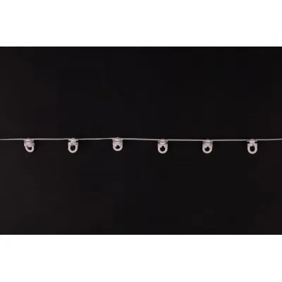 Ślizg na sznurku SLIM obrotowy fala 4,5 cm biały - 2