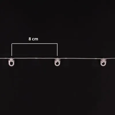 Ślizg na sznurku SLIM obrotowy fala 8 cm biały - 1