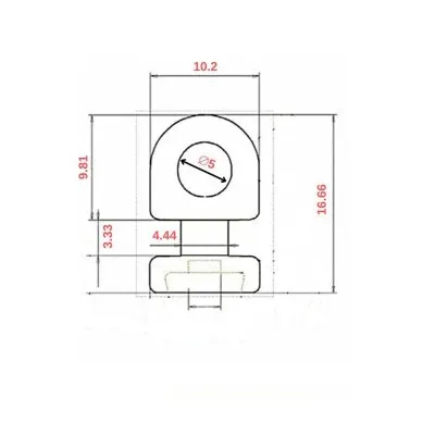 Ślizg na sznurku do systemu WAVE fala co 6 cm biały - 9